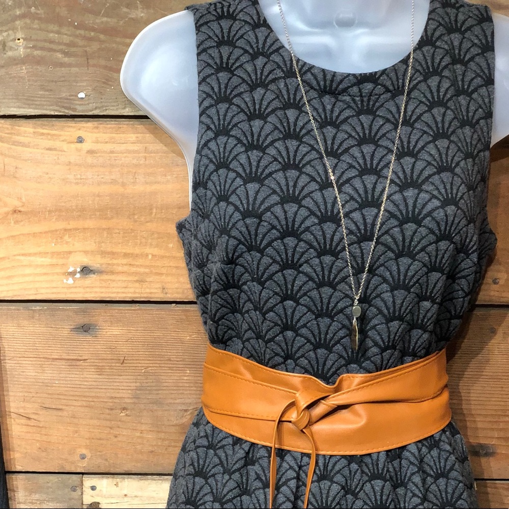 Loft black and grey dress 4